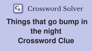bumped things nyt crossword